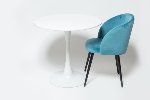 Стол Tulip style белый, d-80 см