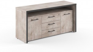 Тумба с фригобаром TTF-3D дуб Каньон 1640х550х800