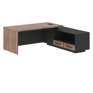 Стол руководителя с тумбой VRCT 2119(R) 2100х1900х750 V