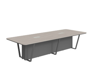 Стол для заседаний СФ-571734.1 Дуб светлый/Белый премиум 3460х1340х754 LINE