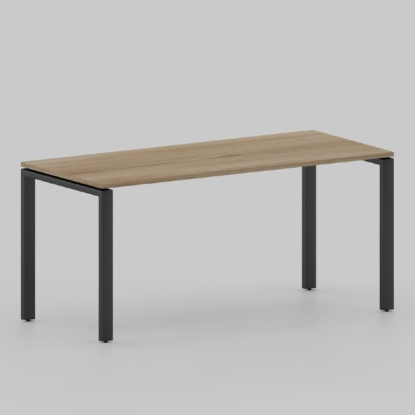 Стол Лофт 1800х600 на П-образных опорах, черный