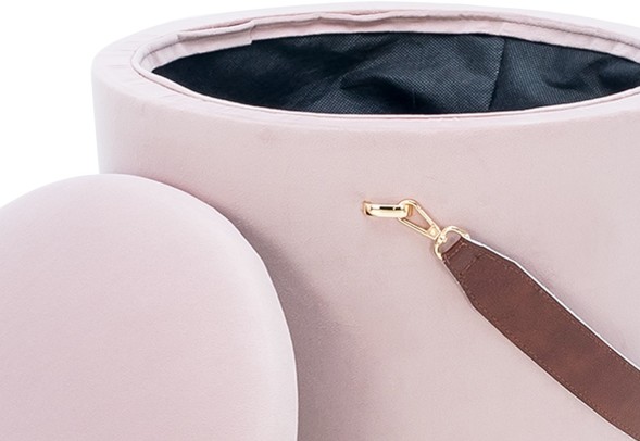 Пуф Leset Бакет бежево-розовый