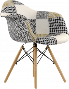 Стул-кресло DAW Patchwork Lounge трехцветный