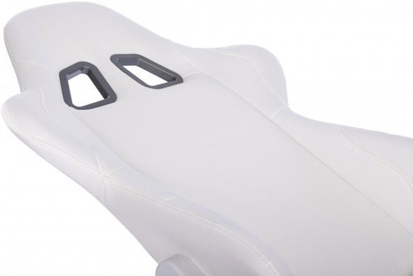 Кресло игровое Zombie Neo белый эко.кожа крестов. пластик пластик белый