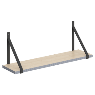 Полка с полкодержателями SH1-GINO 830х210х300 COFFEE