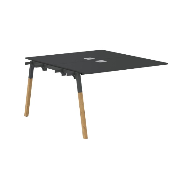 Стол приставной FIWST 1113 Белый Премиум/Белый-Бук 1180х1370х733 FORTA