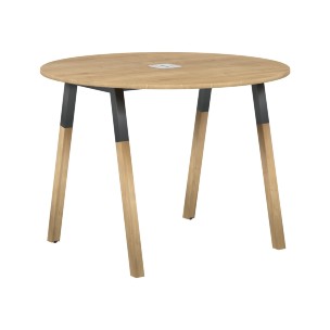 Стол FRST 1020 Белый премиум/Белый-Бук 1020х1020х733 FORTA