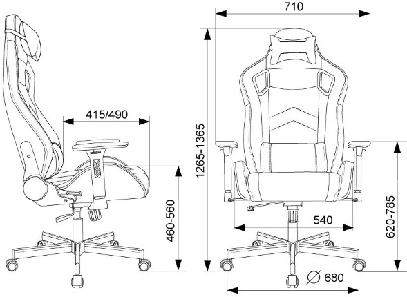 Кресло игровое Knight Gladiator 