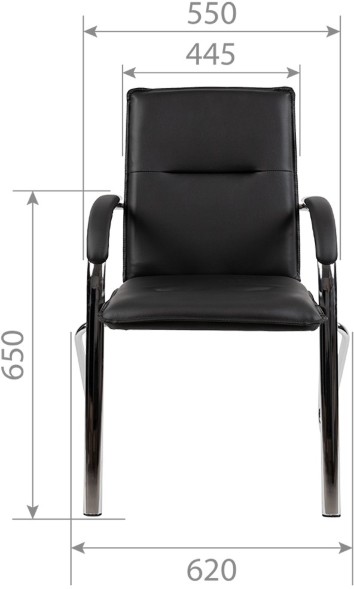 Кресло для посетителей  CHAIRMAN CH 851  (2 шт.  в коробке)
