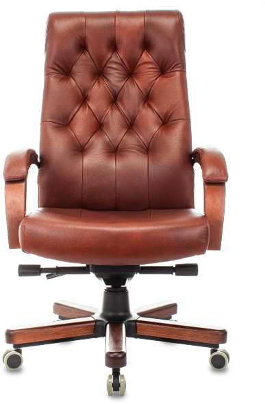 Кресло руководителя Бюрократ T-9928WALNUT 