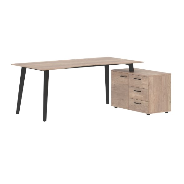 Стол руководителя с тумбой JCT 1813(R) 1800х1300х750 JAY