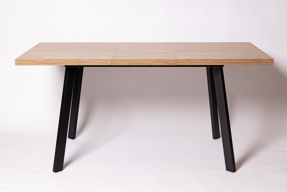 Стол раздвижной HAGEN 120, Дуб Канзас/Коричневый/Черный Текстурный