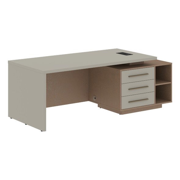 Стол руководителя с тумбой VCT 2190(R) 2100х900х750 VELION