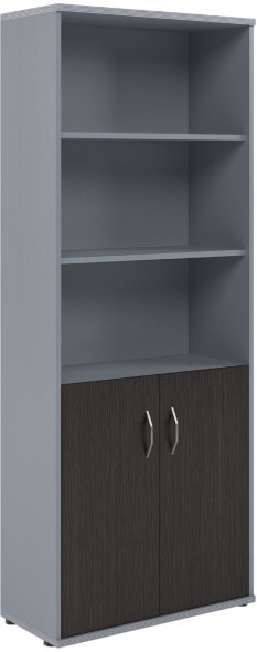 Шкаф с одним комплектом глухих малых дверей СТ-1.1 Венге Магия/Металлик 770*365*1975 IMAGO	